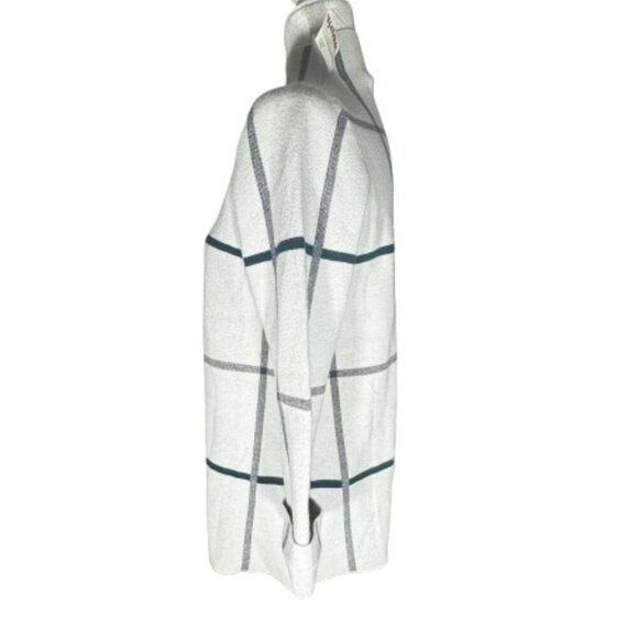 NWT Tahari Women's Windowpane Mock Neck Pullover Sweater Size Medium - Picture 2 of 8